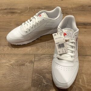 Reebok White Leather Men's Sneakers